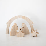 Boxed Wood Nativity