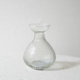 Ribbed Glass Bud Vase