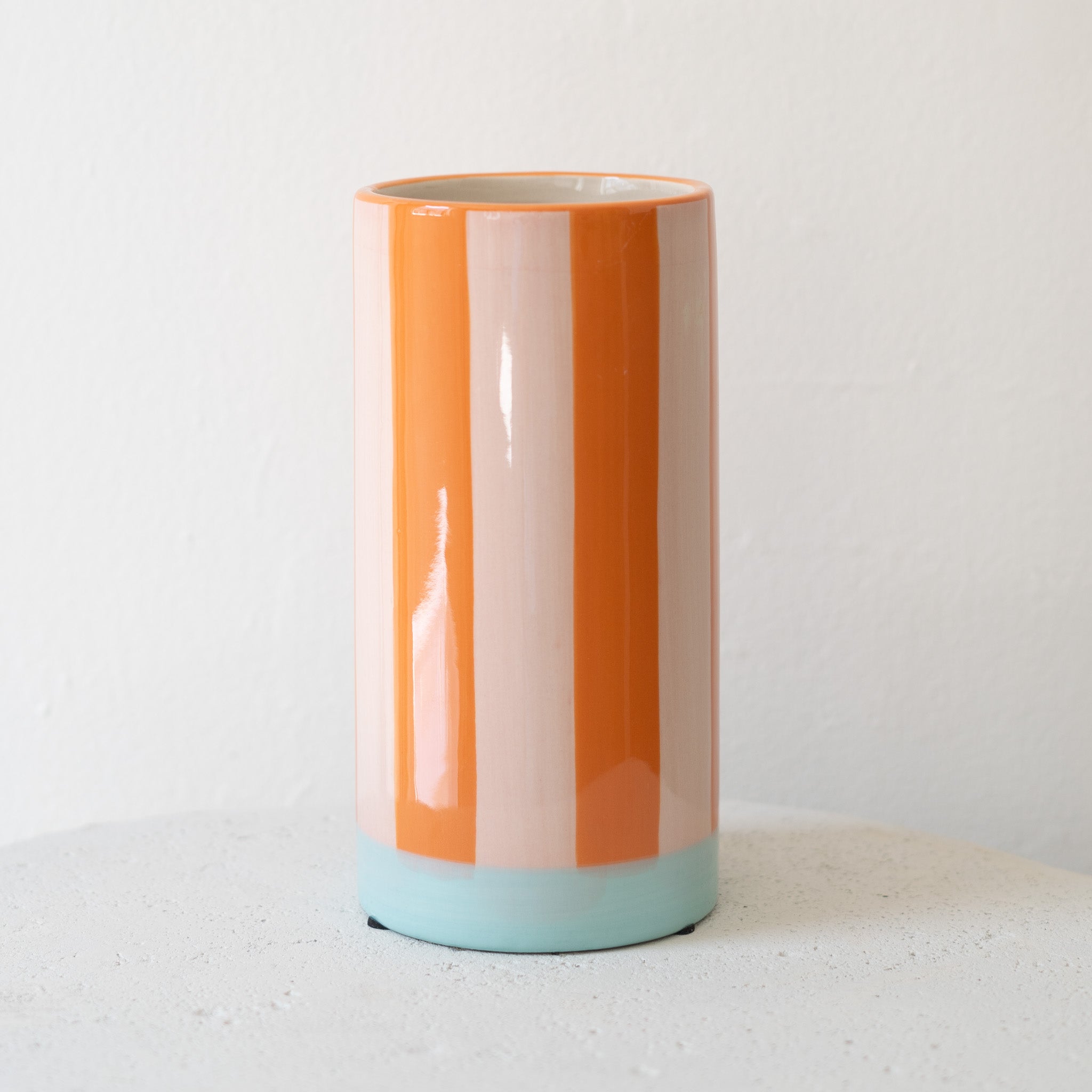 Pipa Striped Vase