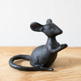 Cast Iron Mouse Hands Up
