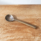 Aged Brass Salt Spoon