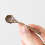 Aged Brass Salt Spoon