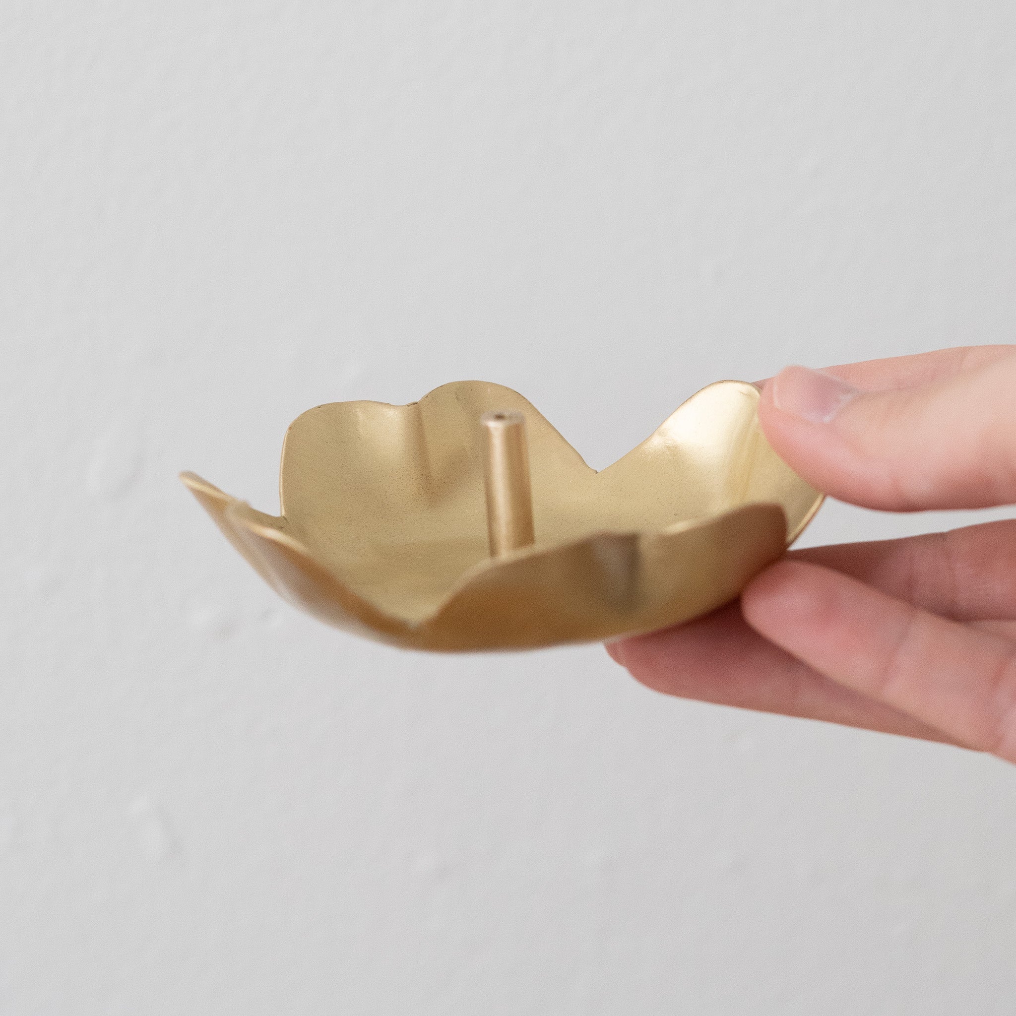 Flora Brass Incense Holder