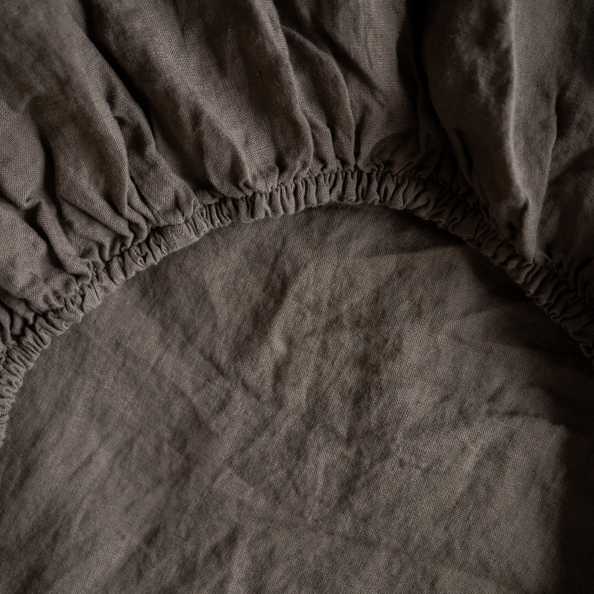 Stonewashed Linen Fitted Sheet