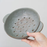 Gray Stoneware Fruit Bowl