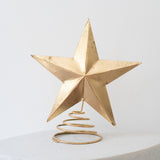 Antique Gold Star Tree Topper