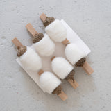 Clip-On Felt Acorns - Set of 6