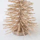 Gold Bristle Tree on Gold Wood Base
