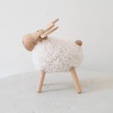 Wood Standing Reindeer Table Piece
