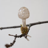Silver Mushroom Clip-On Ornament