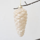 Frosted Pinecone Ornament