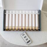 Set of 10 Small LED Tree Candles