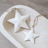 White Enamel Star Ornament