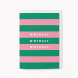 Birthday Stripes Card