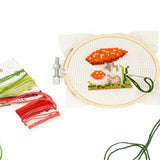 Mushroom Mini Cross Stitch Embroidery Kit