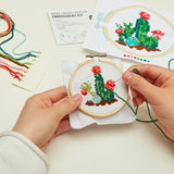 Cactus Mini Cross Stitch Embroidery Kit