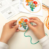 Flowers Mini Cross Stitch Embroidery Kit