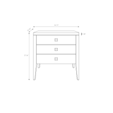 Hara 3 Drawer Dresser