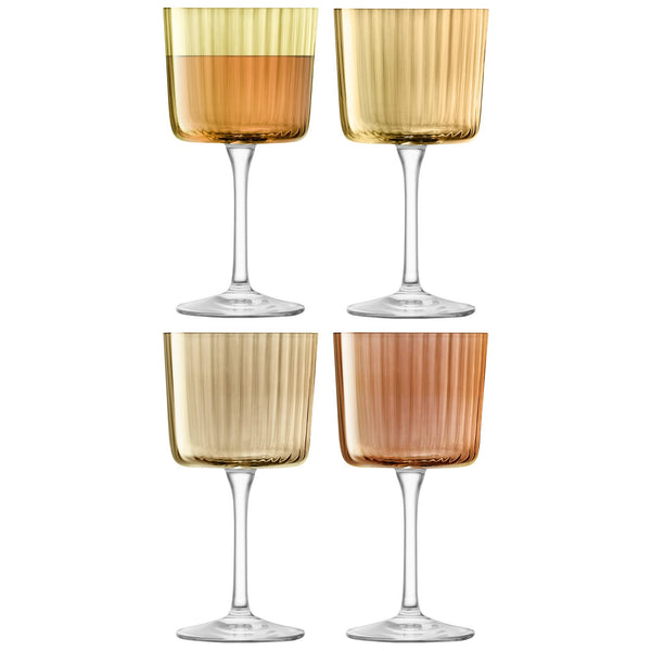 Gems Wine Glasses Amber - Set of 4