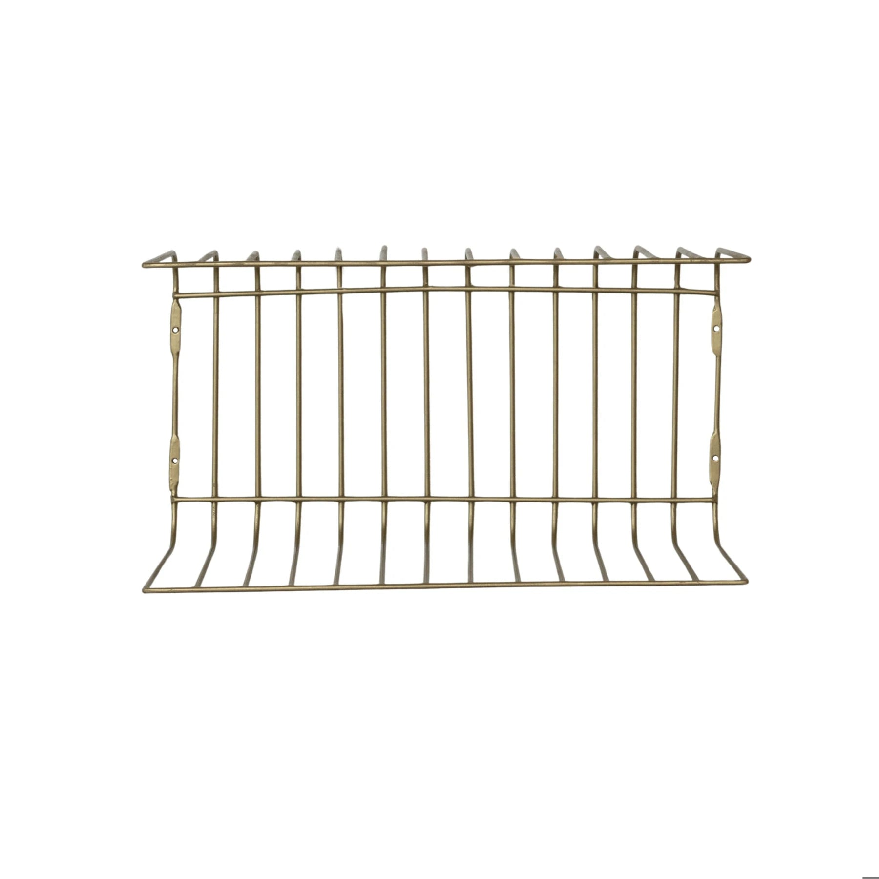 Brass Metal Wire Wall Shelf