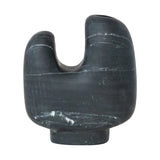 Black Marble Footed Vase