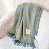 Gingham Recycled Wool Blanket