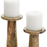 Natural Soapstone Candle Holder