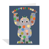 Polka Dot Monster Card
