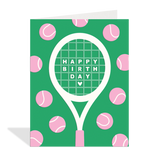Tennis Birthday Card