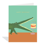 Crocodile Birthday Card