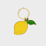 Lemon Enamel Keychain