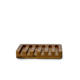Teak Wood Waterfall Soap Dish