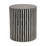 Chameau Striped Side Table