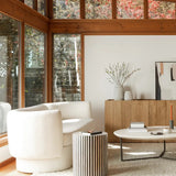 Chameau Striped Side Table