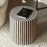 Chameau Striped Side Table