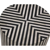 Chameau Striped Side Table