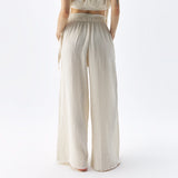 Crinkle Palazzo Pants