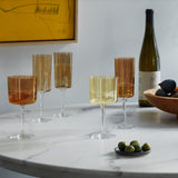 Gems Wine Glasses Amber - Set of 4