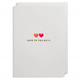 Love To You Both Card