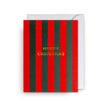 Mini Festive Striped Card