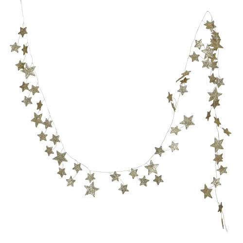Glitter Paper Star Garland SOCCO Living