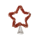 Handmade Glass Beaded Metal Star Tree Topper