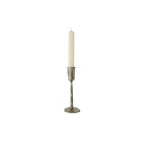 Silver Luna Forged Candlestick