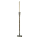 Silver Luna Forged Candlestick