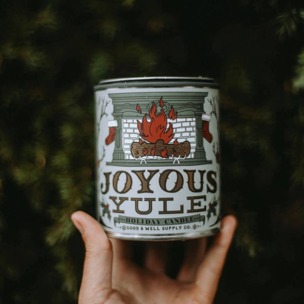 Joyous Yule Candle