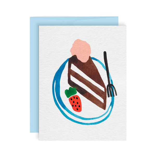 CHOCO CAKE — Greeting card