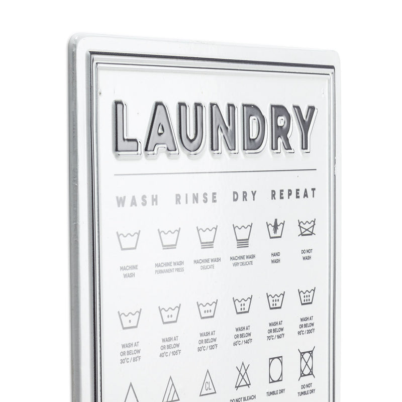 Laundry Symbols Wall Sign
