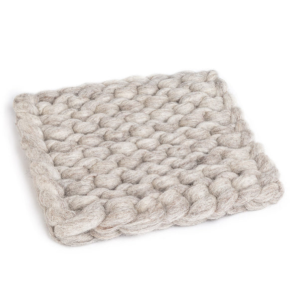 Chunky Wool Knitted Trivet