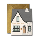Home Sweet Home die-cut folded greeting card