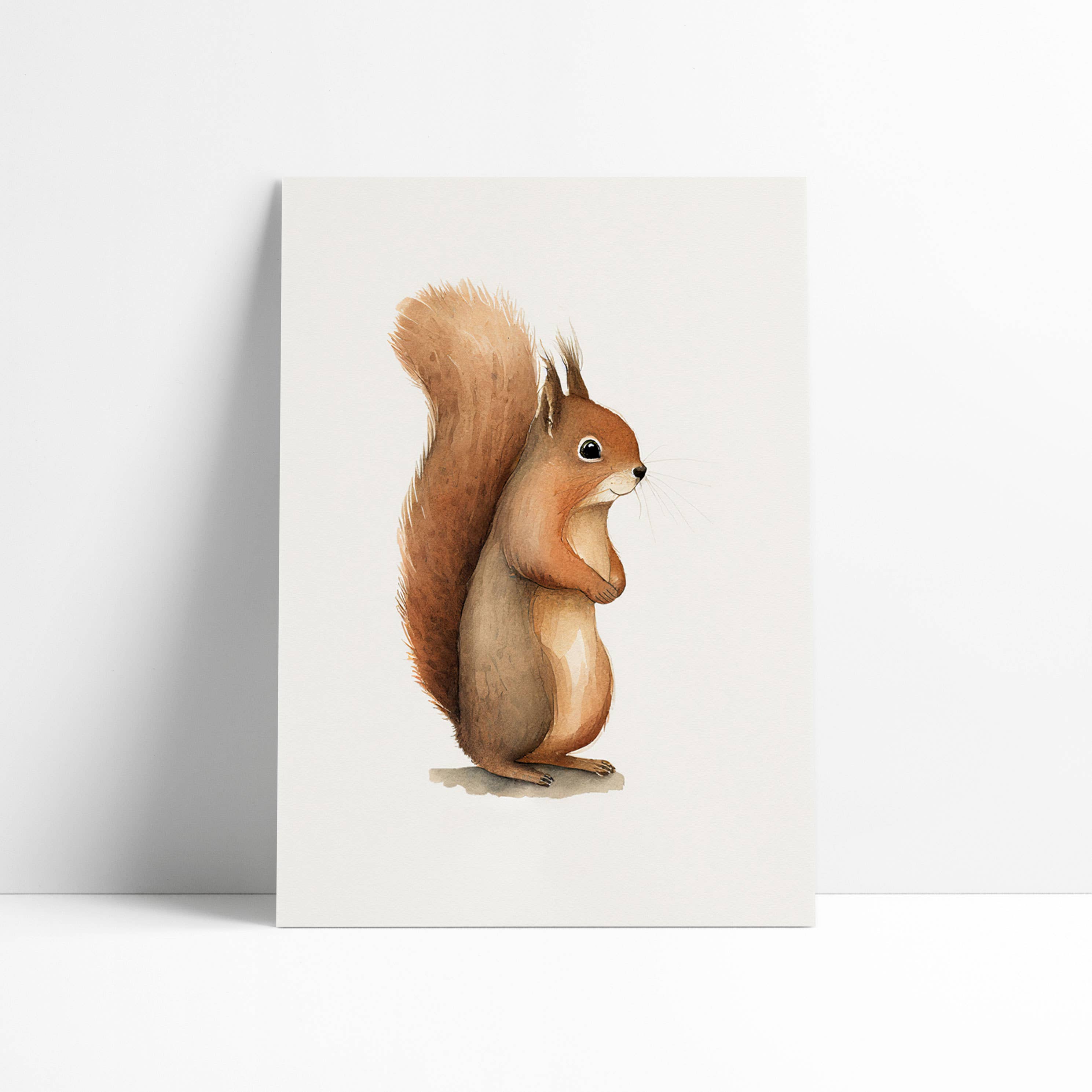 Baby Squirrel Art Pirnt